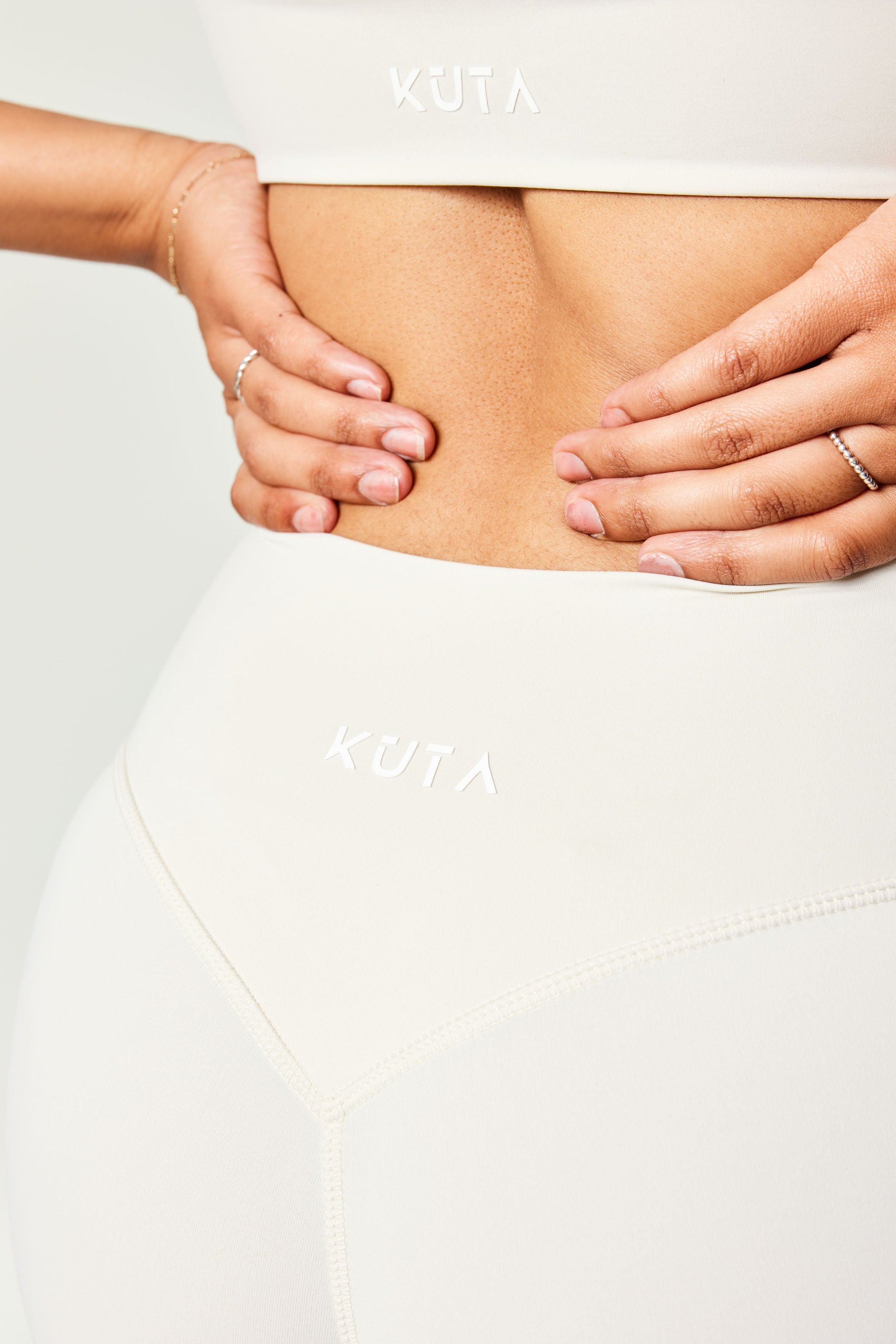 Invisible Scrunch Bike Shorts, Oatmilk