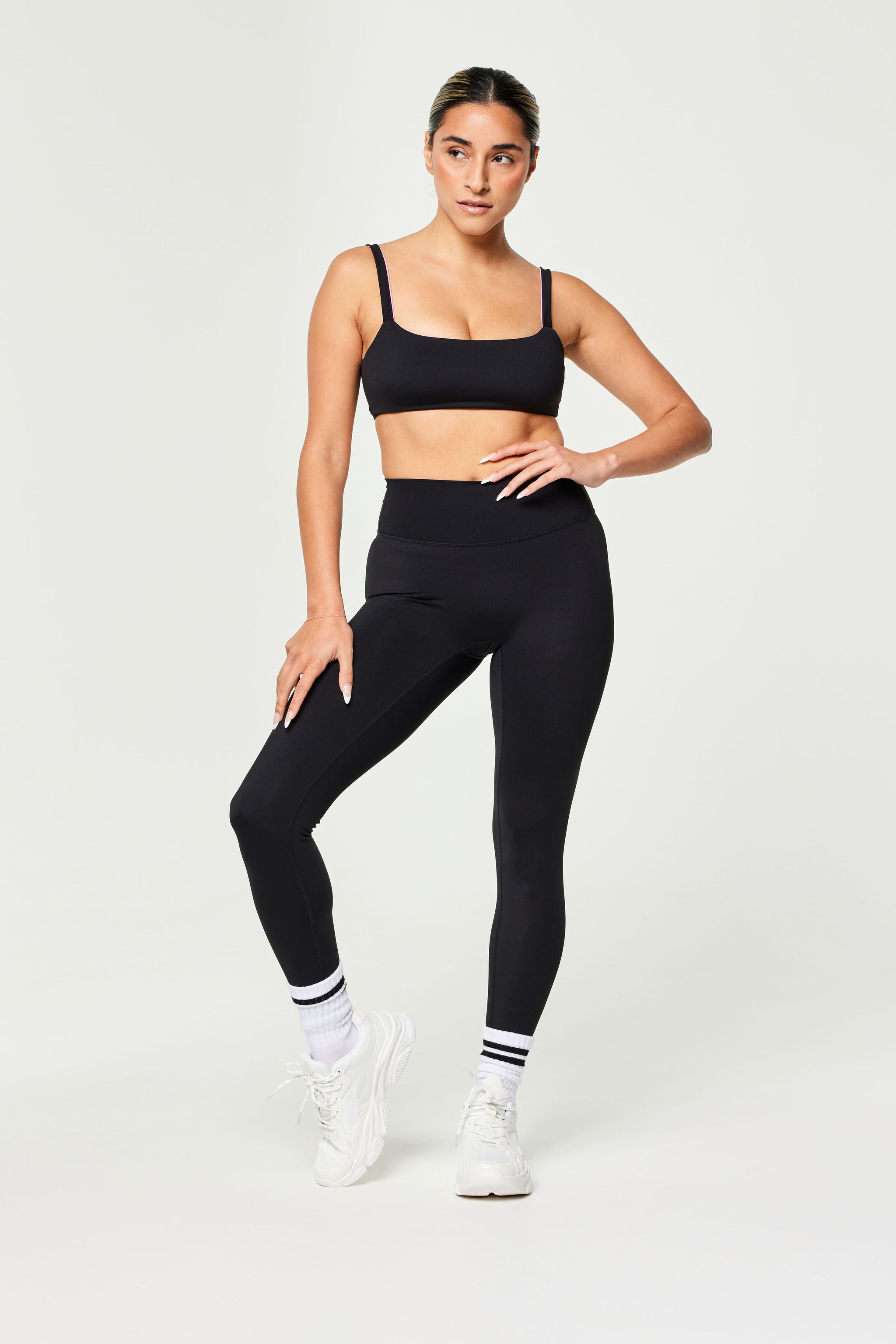 Invisible Scrunch Tights, Black
