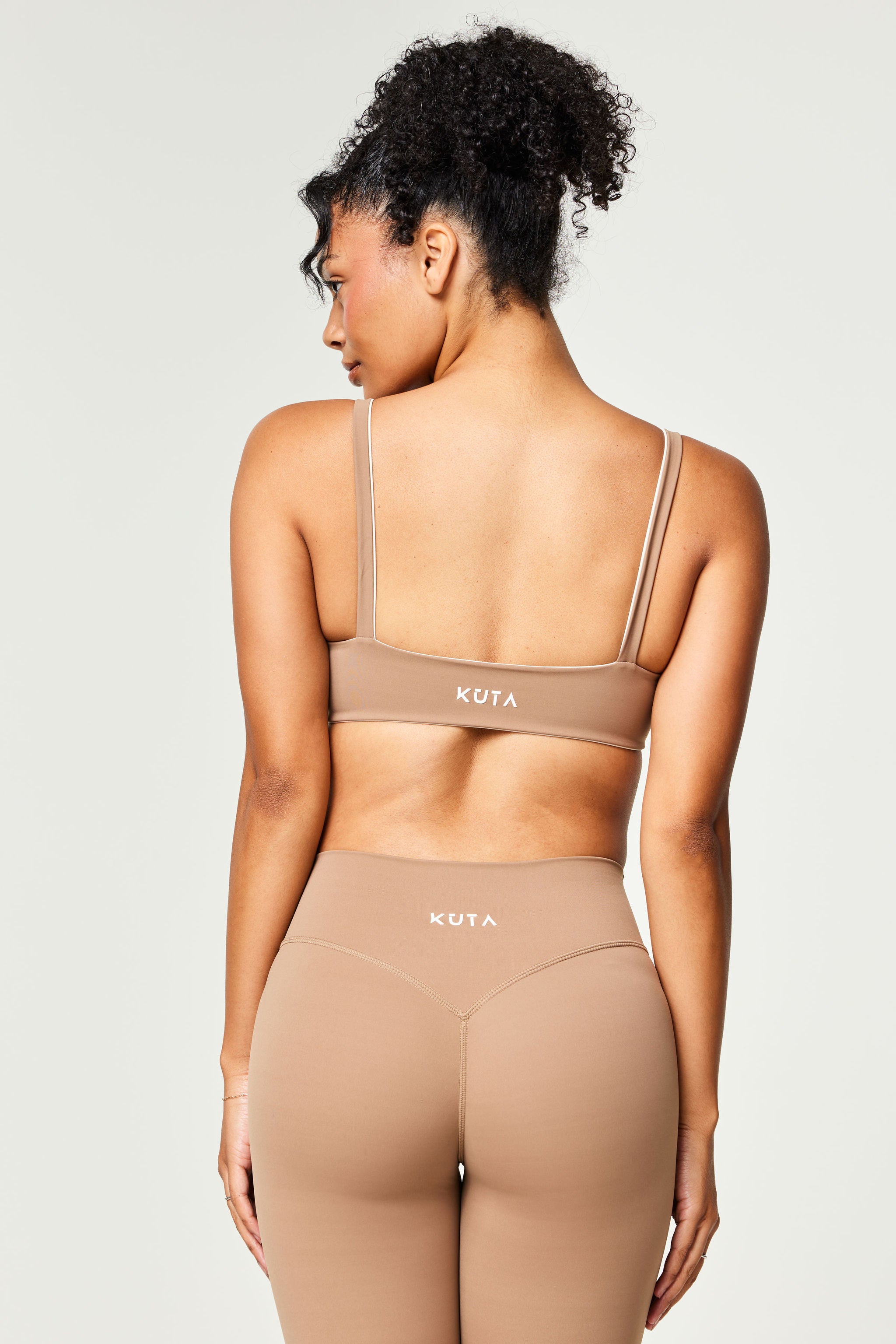 Invisible Scrunch Tights, Brown