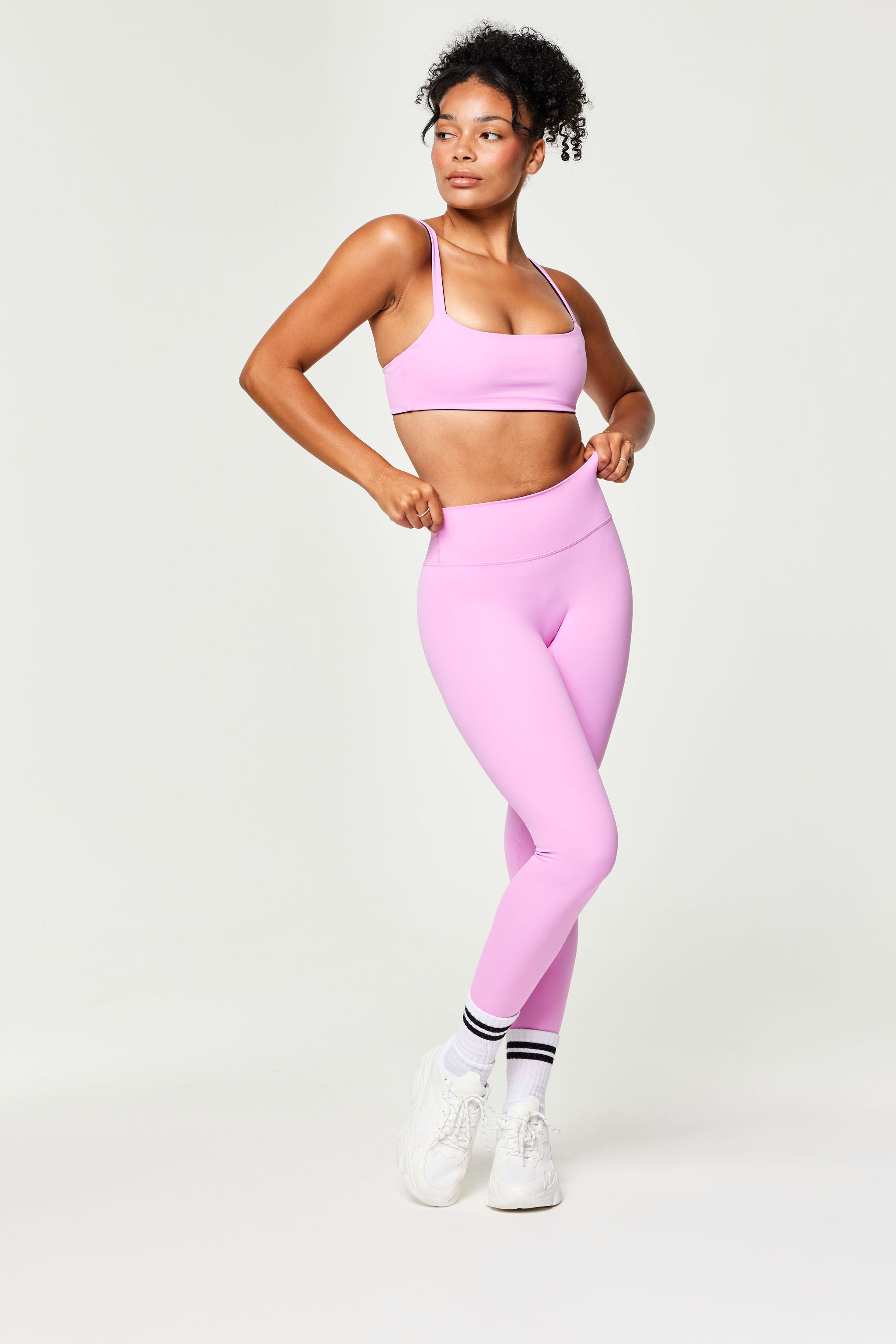 Invisible Scrunch Tights, Pink