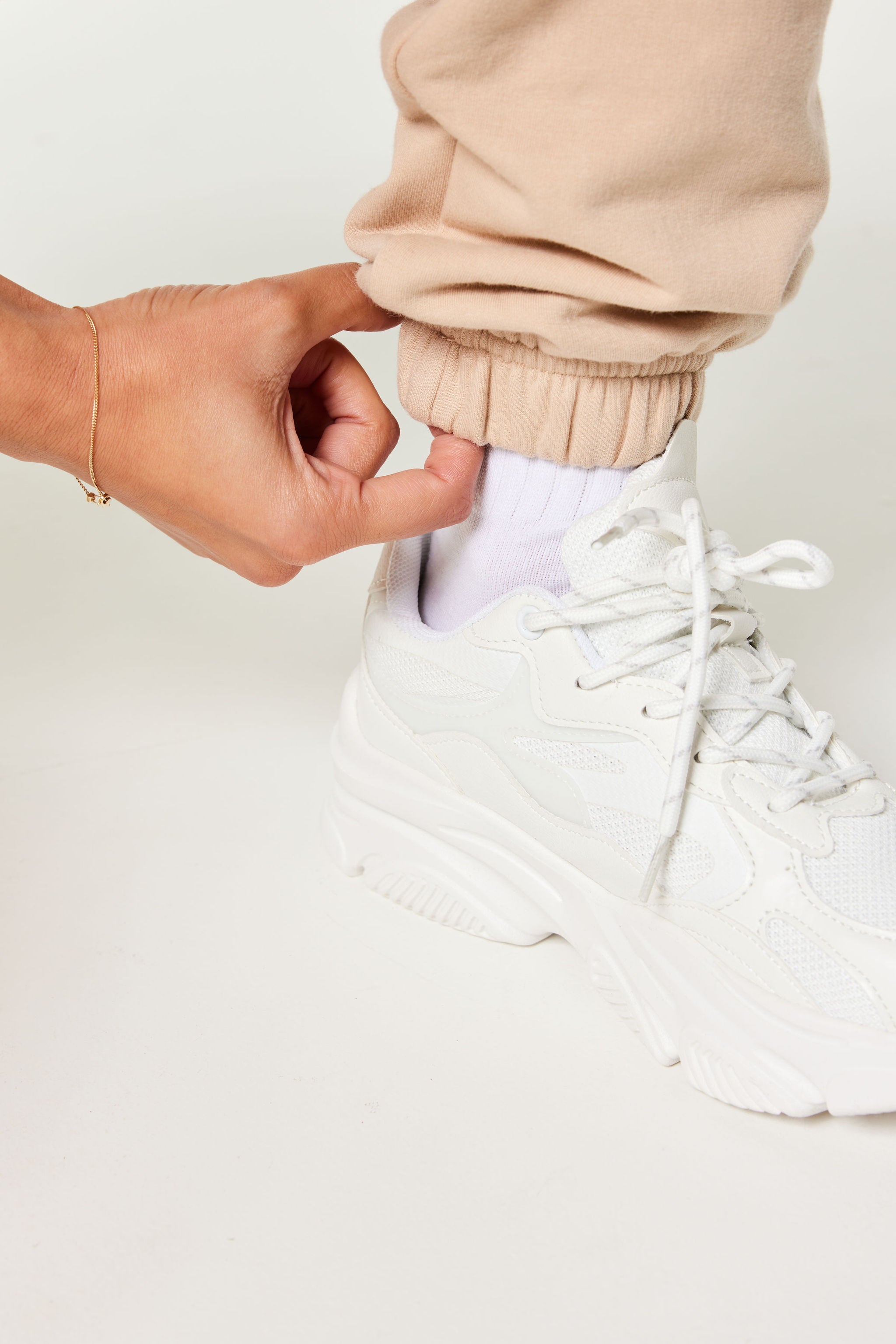 Unisex Trackies, Cream